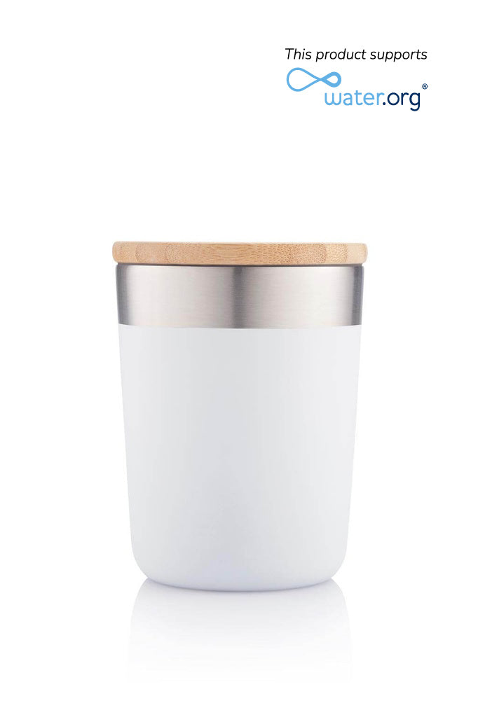 Insulated Mug with Bamboo Lid