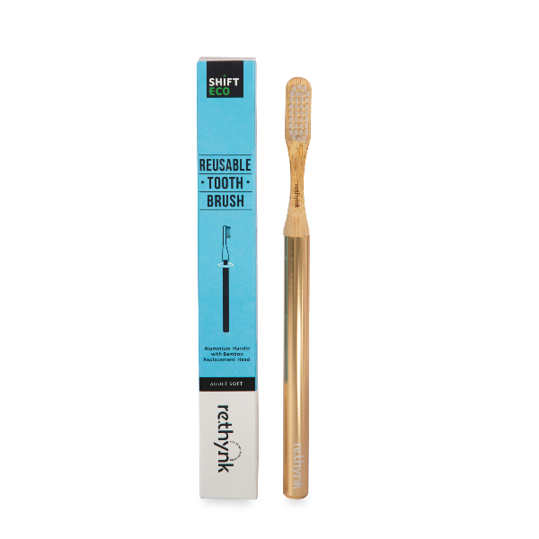 Reusable Toothbrush - Gold
