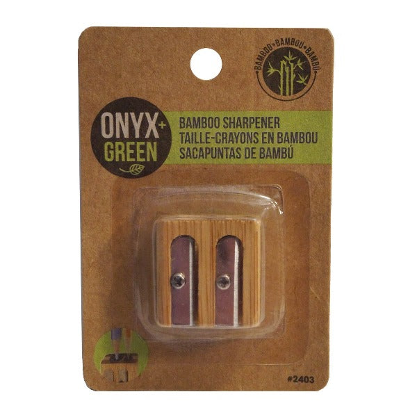 Double Sharpener In Bamboo Casing