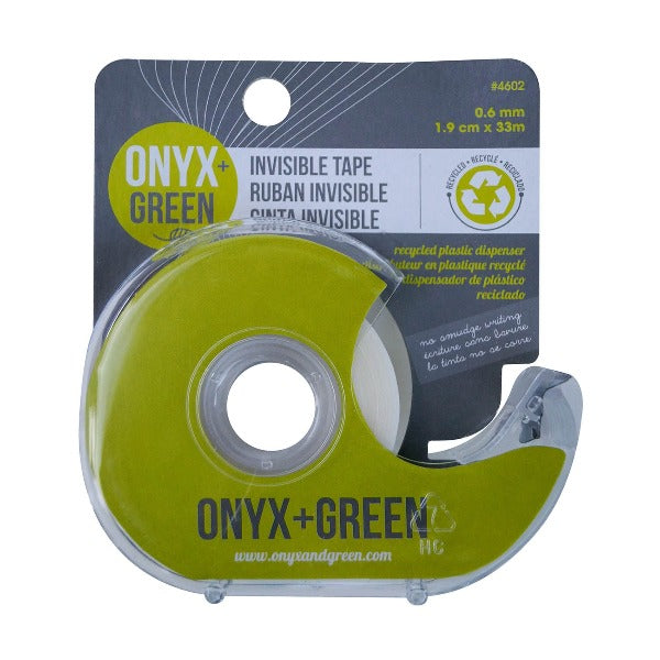 Invisible Tape with Full Dispenser - Made of Recycled Plastic