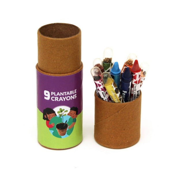 Eco-friendly Plantable Colouring Seed Crayons (Set of 9)