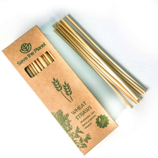 Disposable Wheat Straw (Box Packed, No Individual Wrapping - 100 pieces)