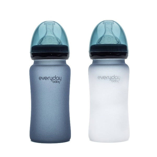 Glass Heat Sensing Baby Bottle - 240ml