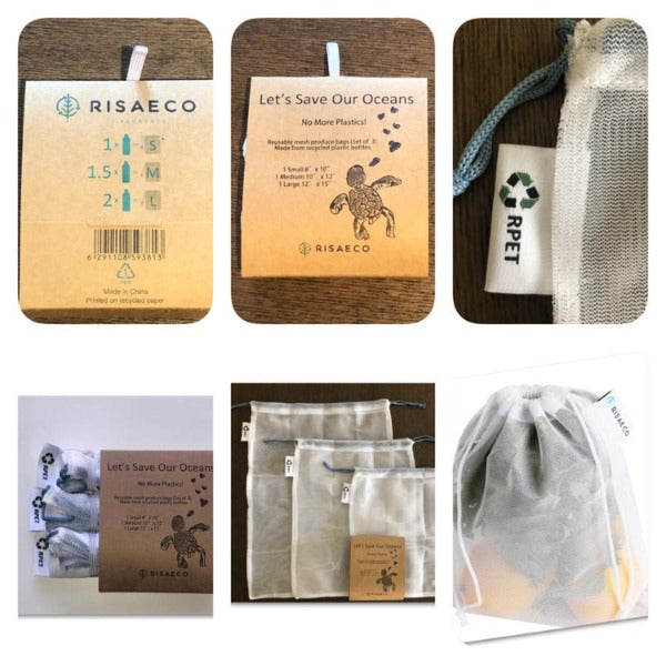 Reusable Produce Bags (Set of 3)