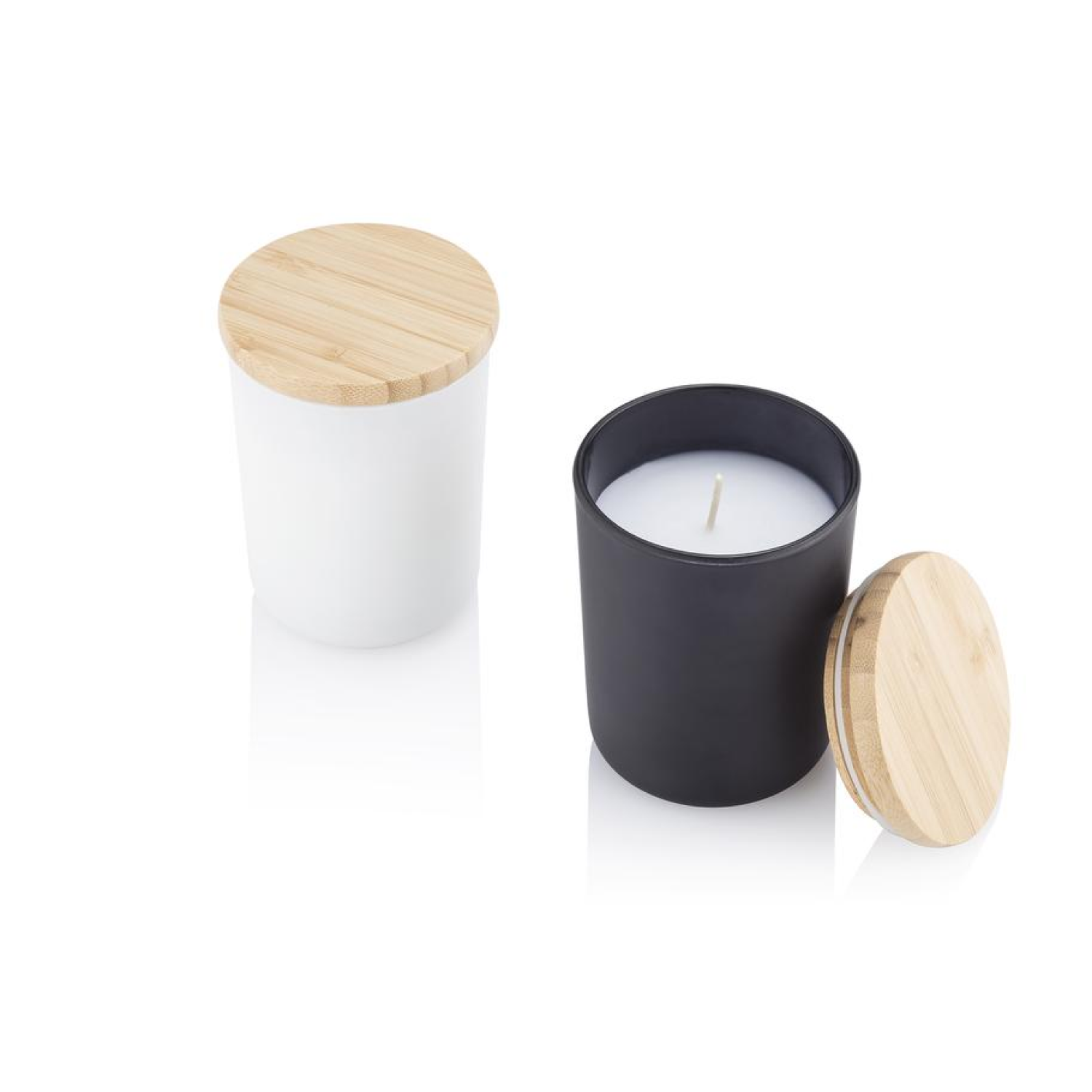 Arabic Oudh Scented Glass Candle with Bamboo Lid