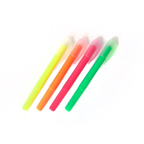Gel Highlighter Pens  - Made of Recycled Plastic (4 Colors)