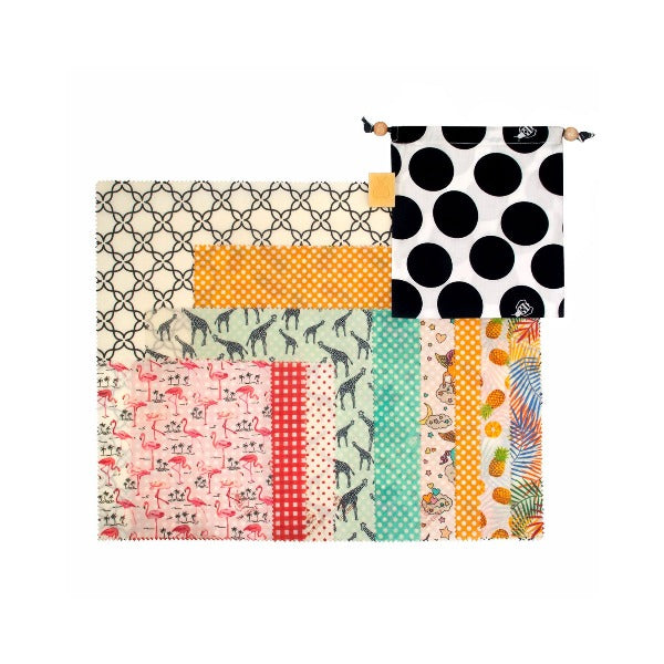 Beeswax Wraps - Food Storage (Family Pack)
