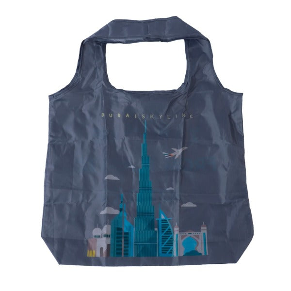 Foldable Grocery Bags (Dubai Sky Line Print)