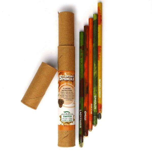 Eco-friendly Plantable Pencils (Set of 5)