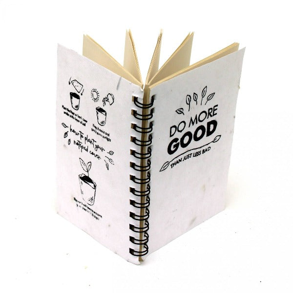 Plantable Notepad - A5 Seed covers Notepad with Wire-O Binding