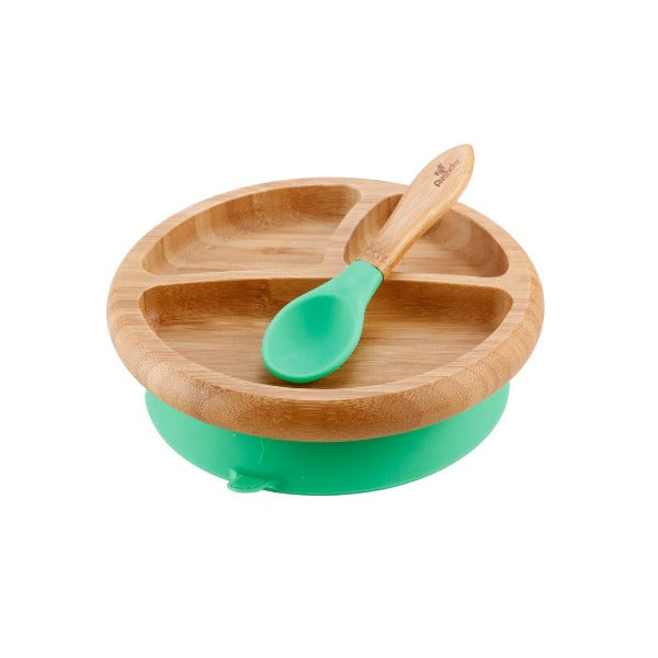 Bamboo Suction Plate & Spoon