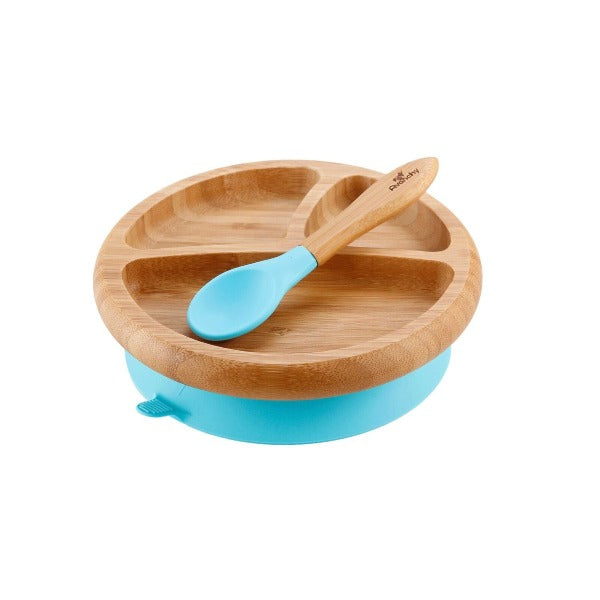Bamboo Suction Plate & Spoon