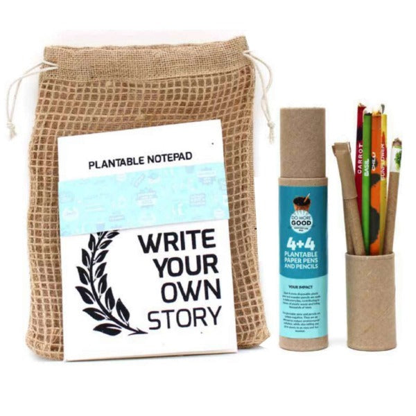 Eco-friendly Stationery Set in Jute Pouch